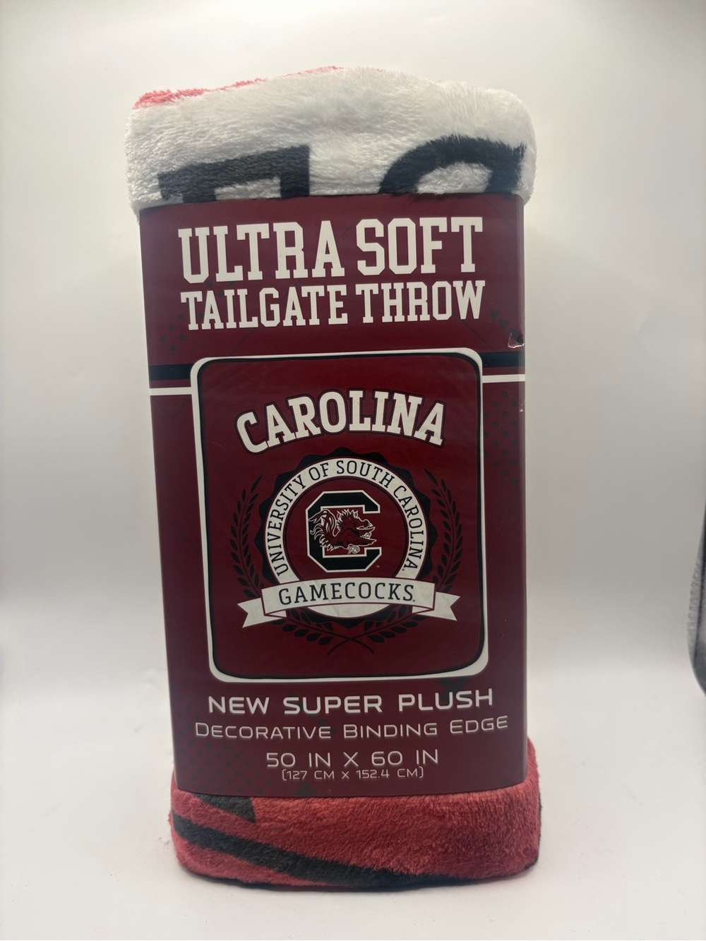Gamecocks Ultra Soft Tailgate Throw - Garnet/White